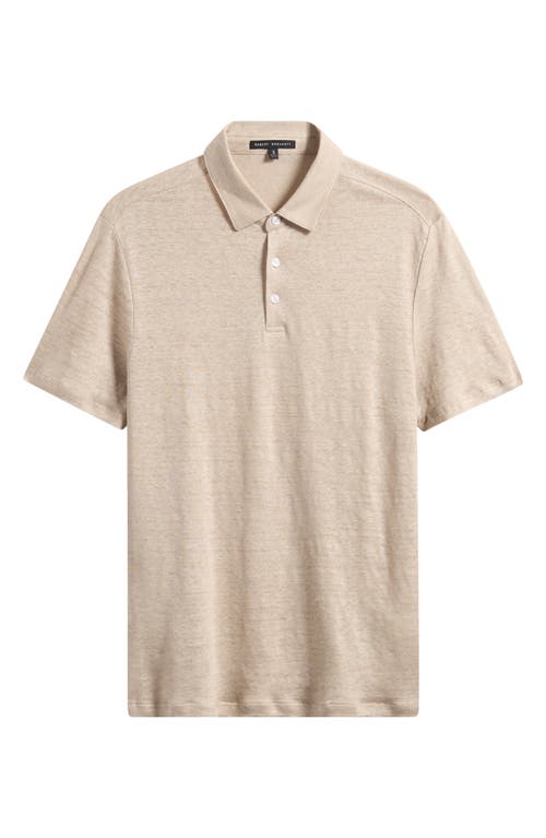 Robert Barakett Boyce Linen Polo In Brown