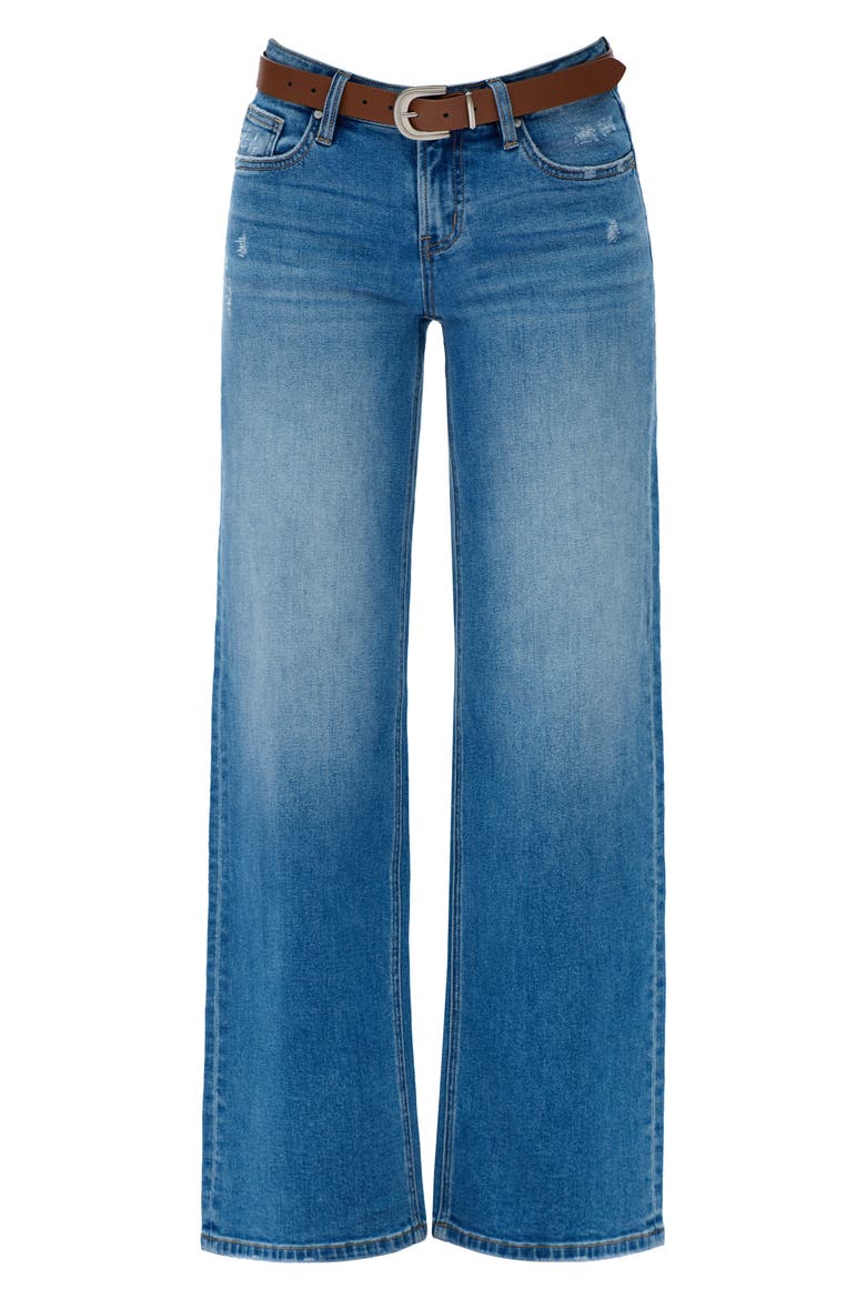 Low Rise Wide Leg Jeans, Alternate, color, MEDIUM BLUE