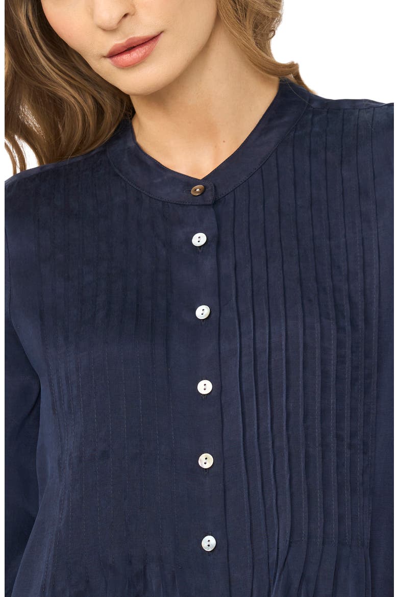 Pintuck Top, Alternate, color, CLASSIC NAVY