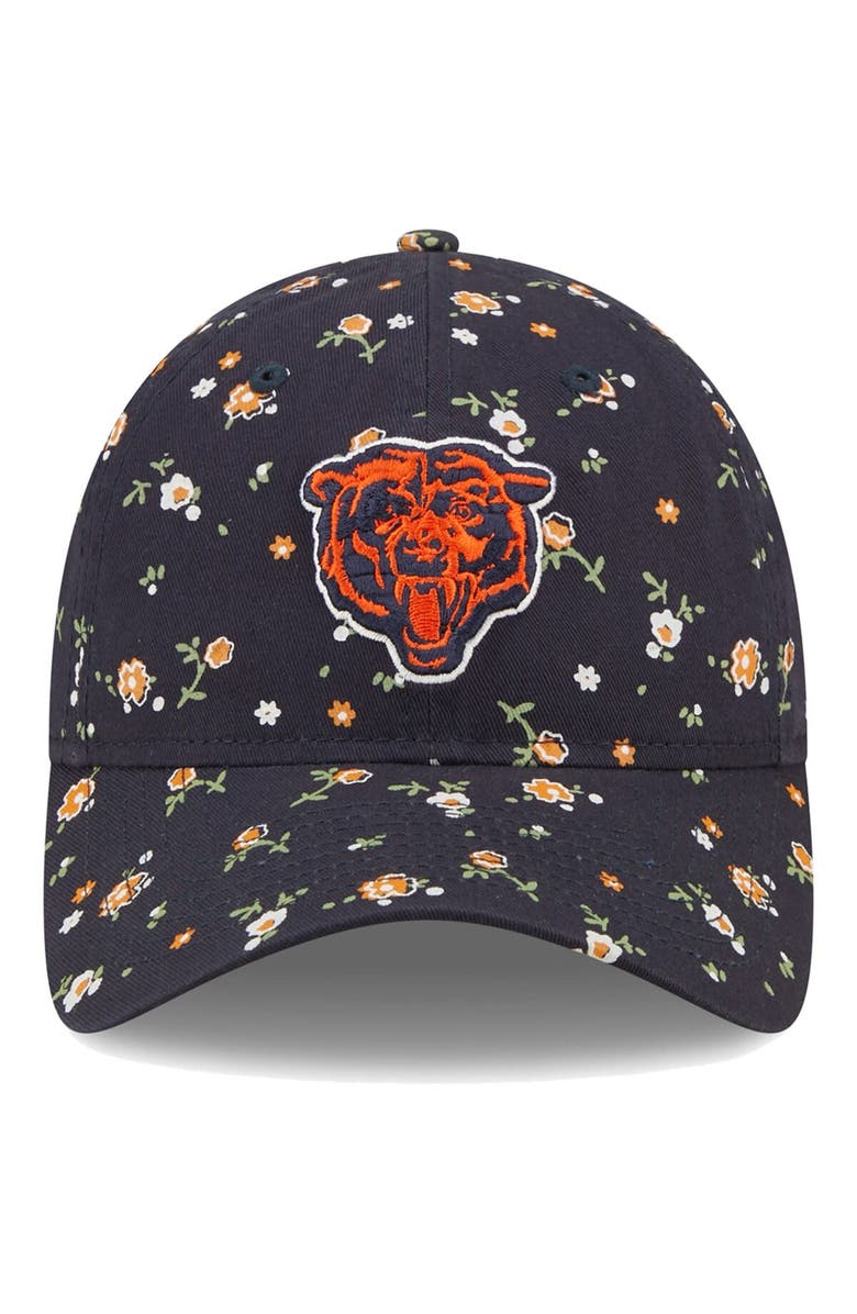 New Era Women's New Era Navy Chicago Bears  Floral 9TWENTY Adjustable Hat, Alternate, color, 