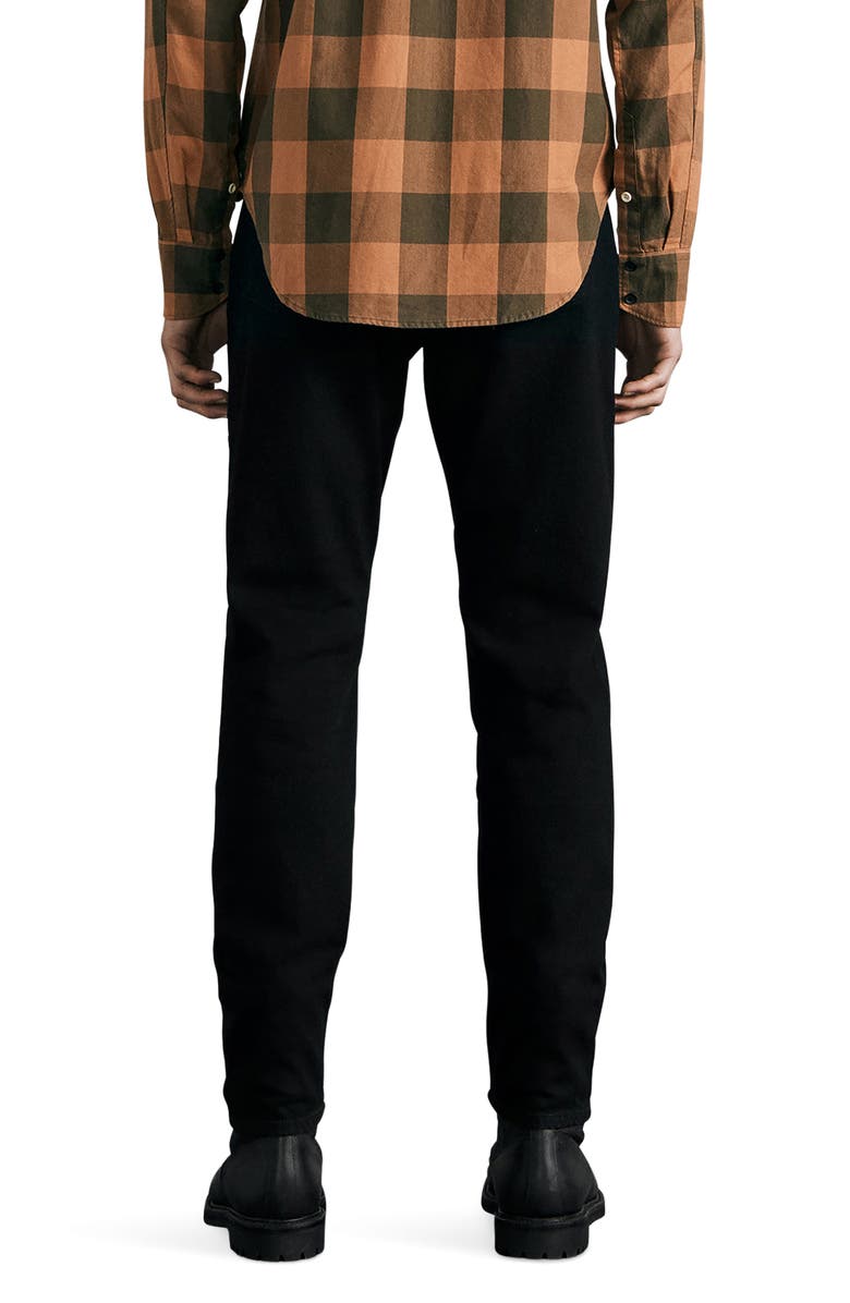 rag & bone Fit 3 Authentic Stretch Athletic Fit Jeans, Alternate, color, Black