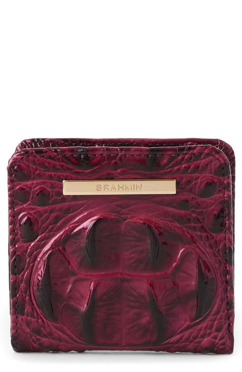 Jane Croc Embossed Leather Wallet