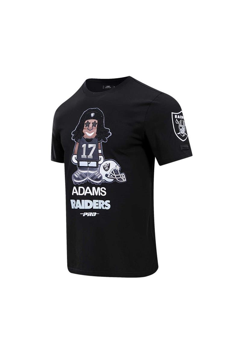 Men's Pro Standard Davante Adams Black Las Vegas Raiders Player Avatar Graphic T-Shirt, Alternate, color, Black