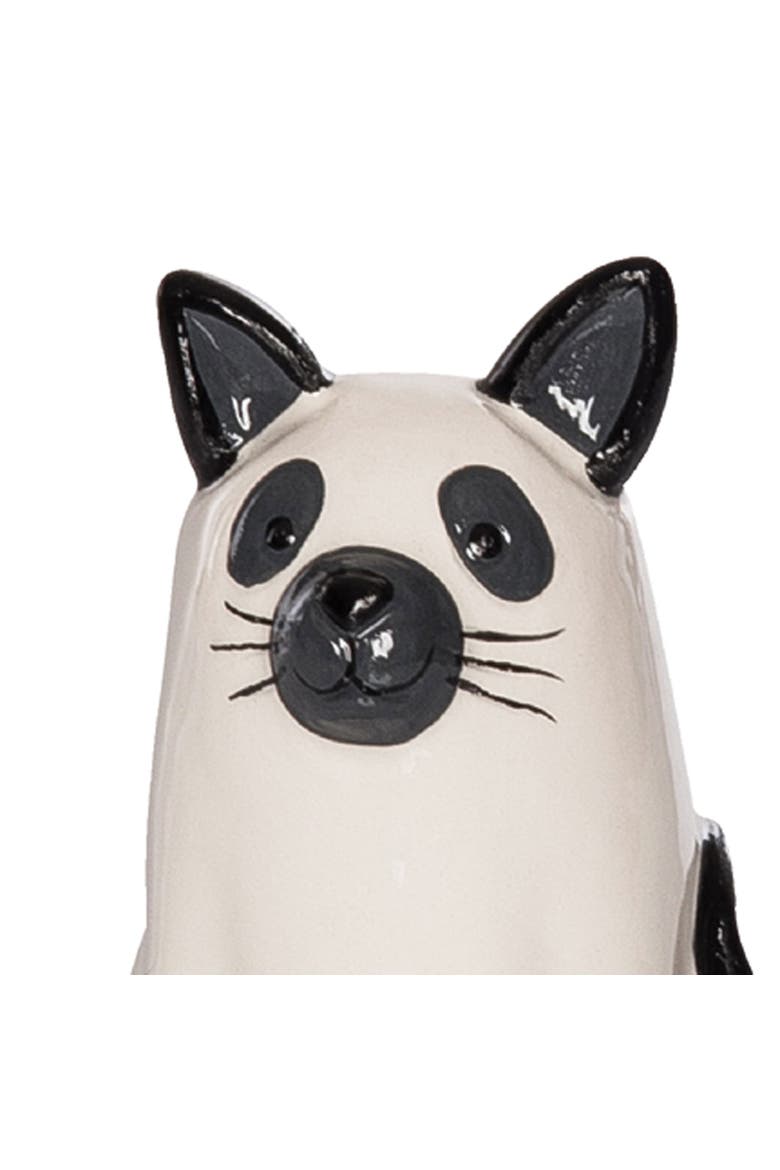 Ghost Cats Halloween Costume Dolomite Salt & Pepper Shakers Set of 2, Alternate, color, White
