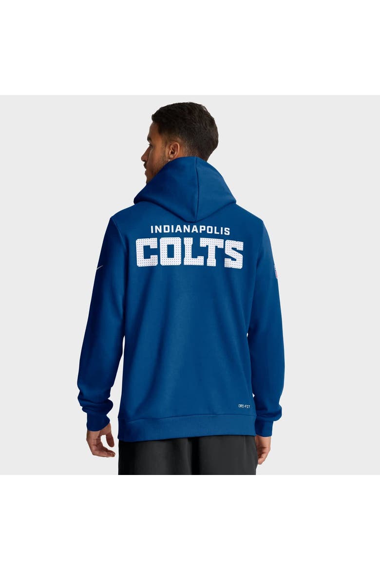 Men's Nike Royal Indianapolis Colts Sideline Standard Issue Initial Home Dri-FIT Hoodie, Alternate, color, Royal