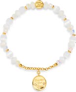 Little Words Project Prioritize Your Peace Beaded Stretch Charm Bracelet
