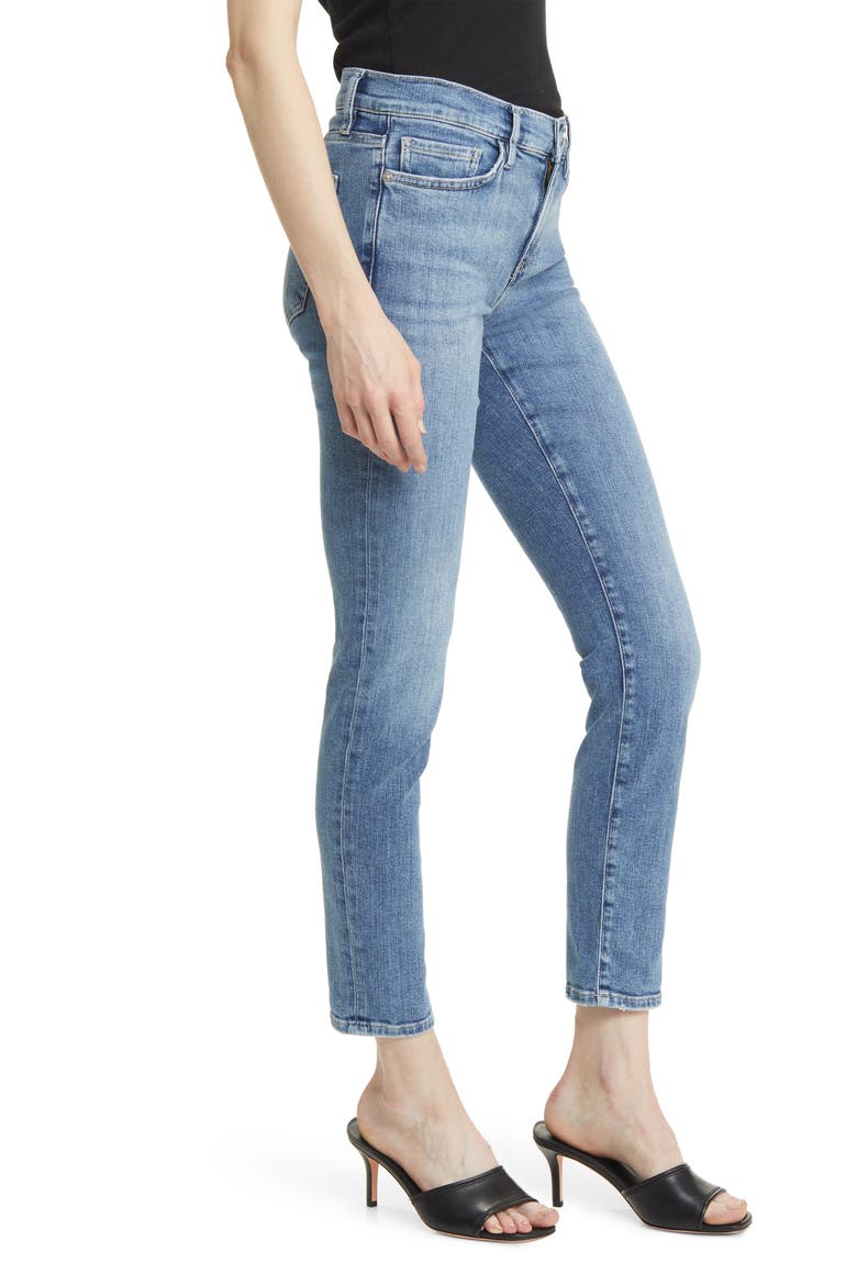 Le Garcon Ankle Slim Boyfriend Jeans, Alternate, color, DAPHNE BLUE