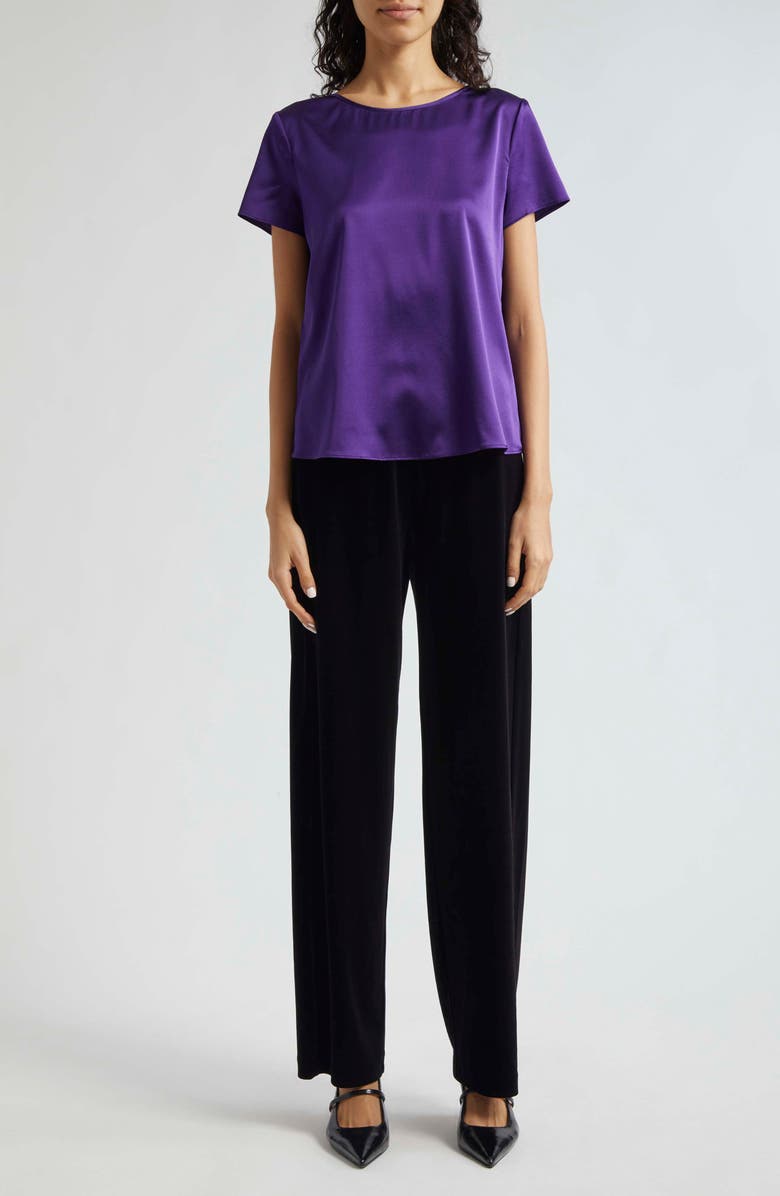 Emporio Armani Silk Satin T-Shirt, Alternate, color, 