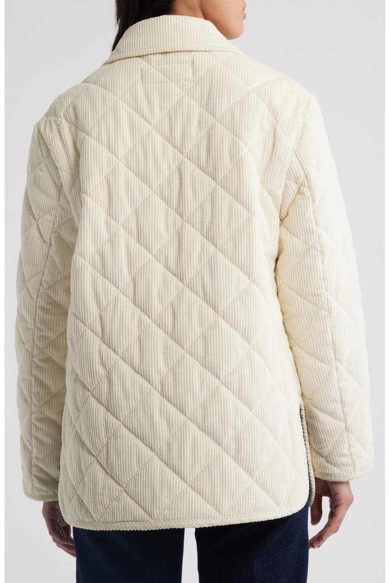 Quilted Corduroy Jacket, Alternate, color, CREAM