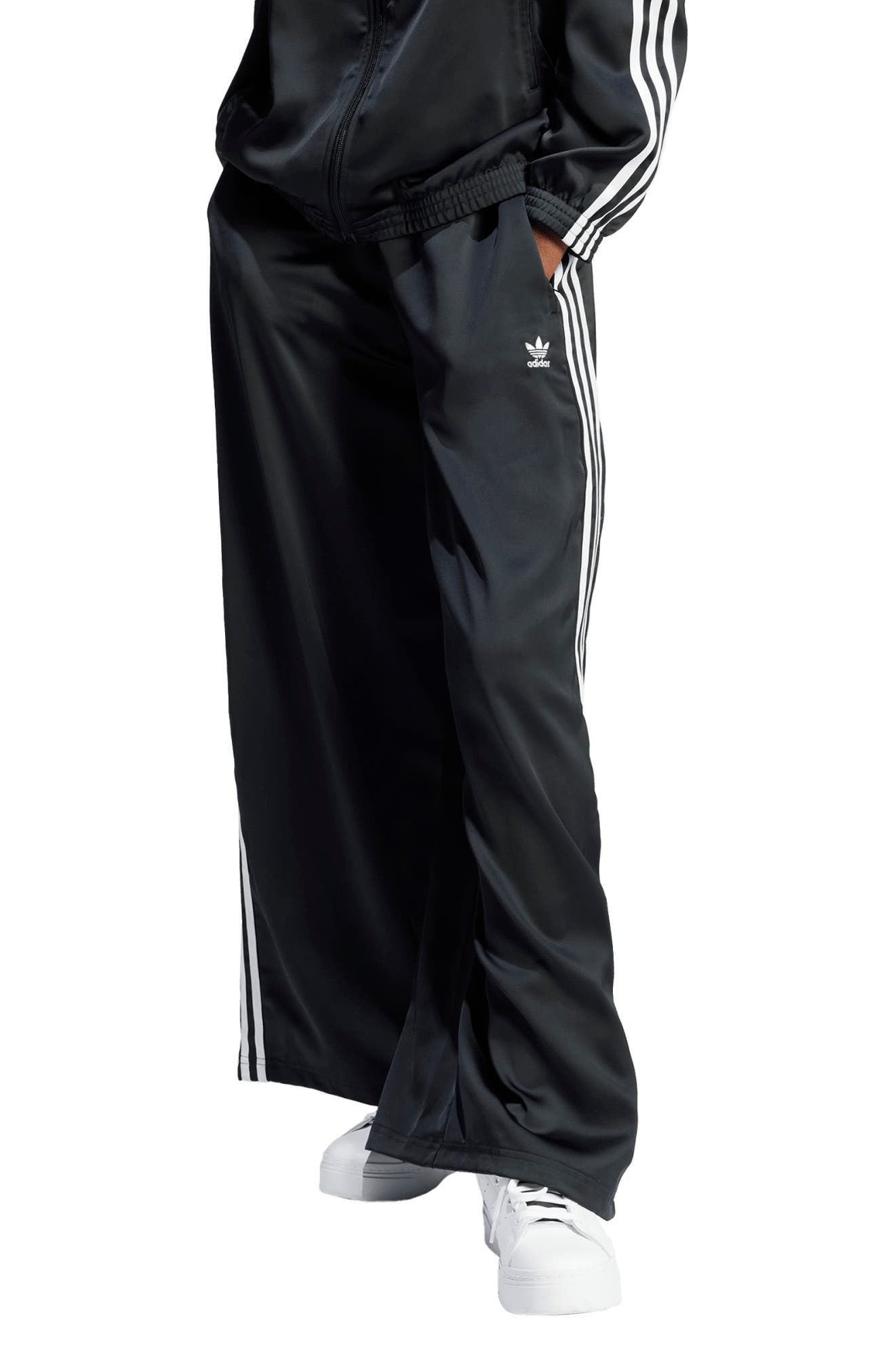 adidas nylon track pants women's