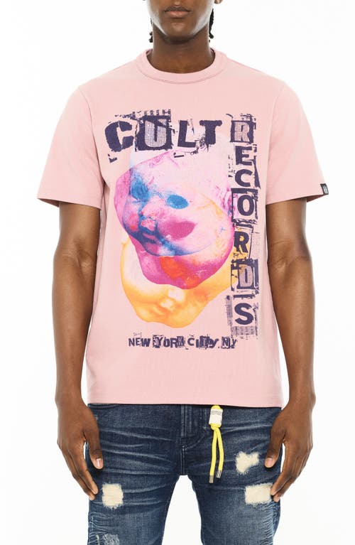 Cult Of Individuality Crewneck Graphic T-shirt In Pink