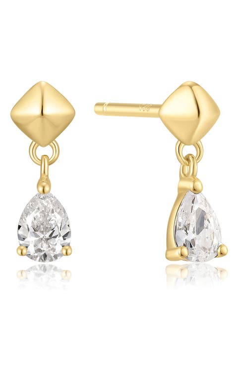 Pyramid Drop Earrings