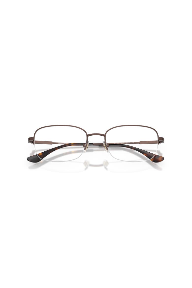 54mm Rectangle optical glasses, Alternate, color, Brown