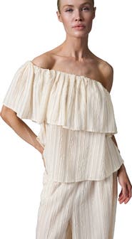 DAY Birger et Mikkelsen Hera Raw Stripe Bardot Top