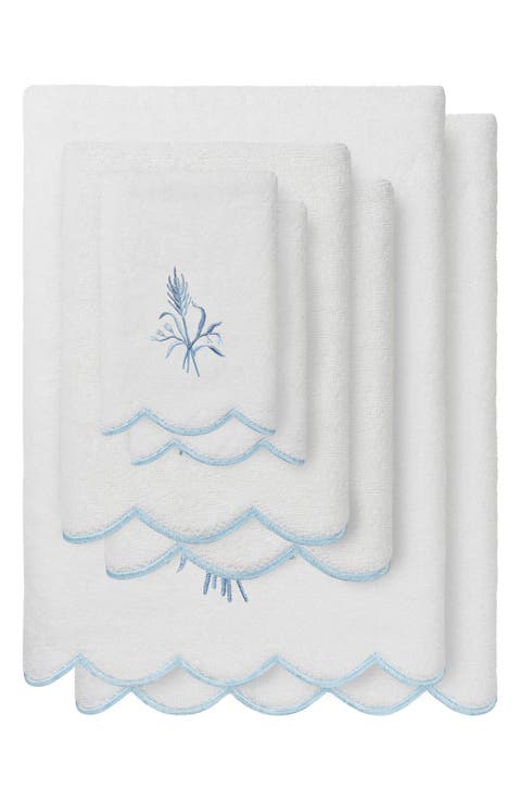Whitney Scallop 6-Piece Towel Set