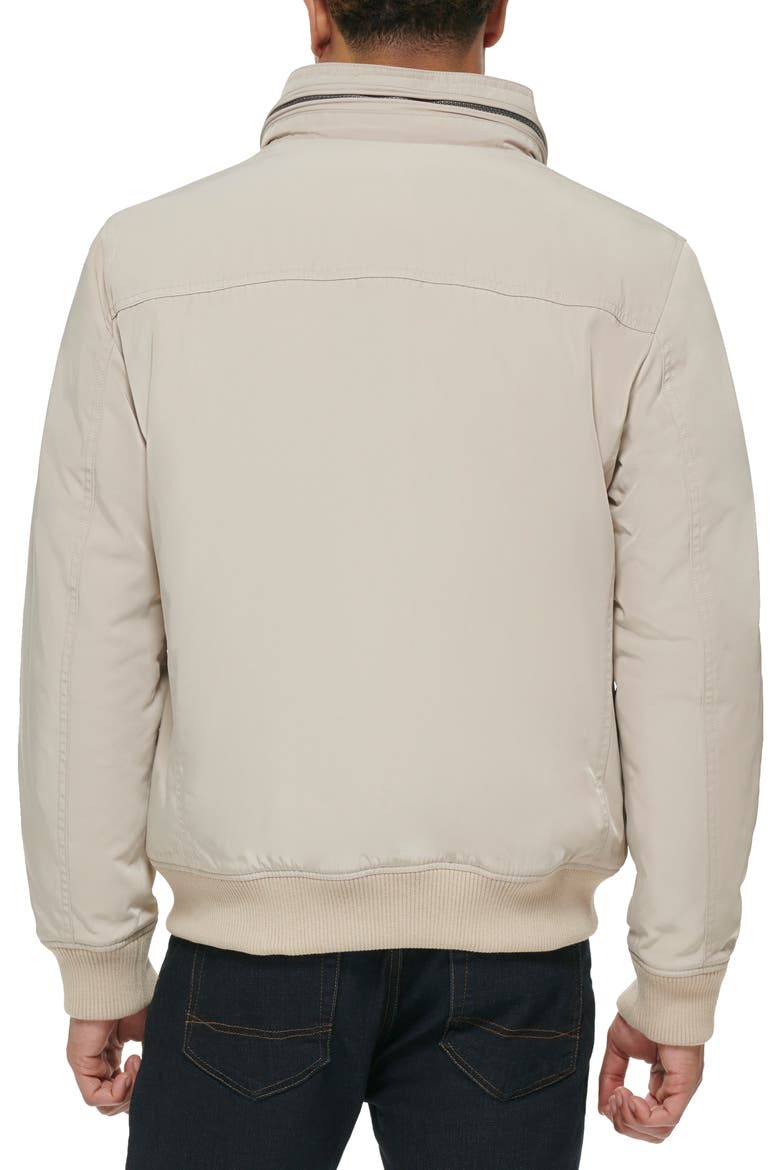 Quilted Lined Flight Bomber Jacket, Alternate, color, STONE