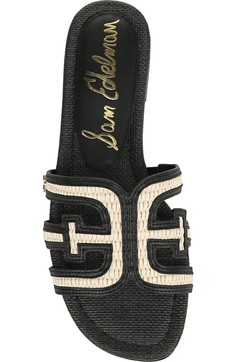 Sam Edelman Bay Slide Sandal, Alternate, color, Linen/ Black