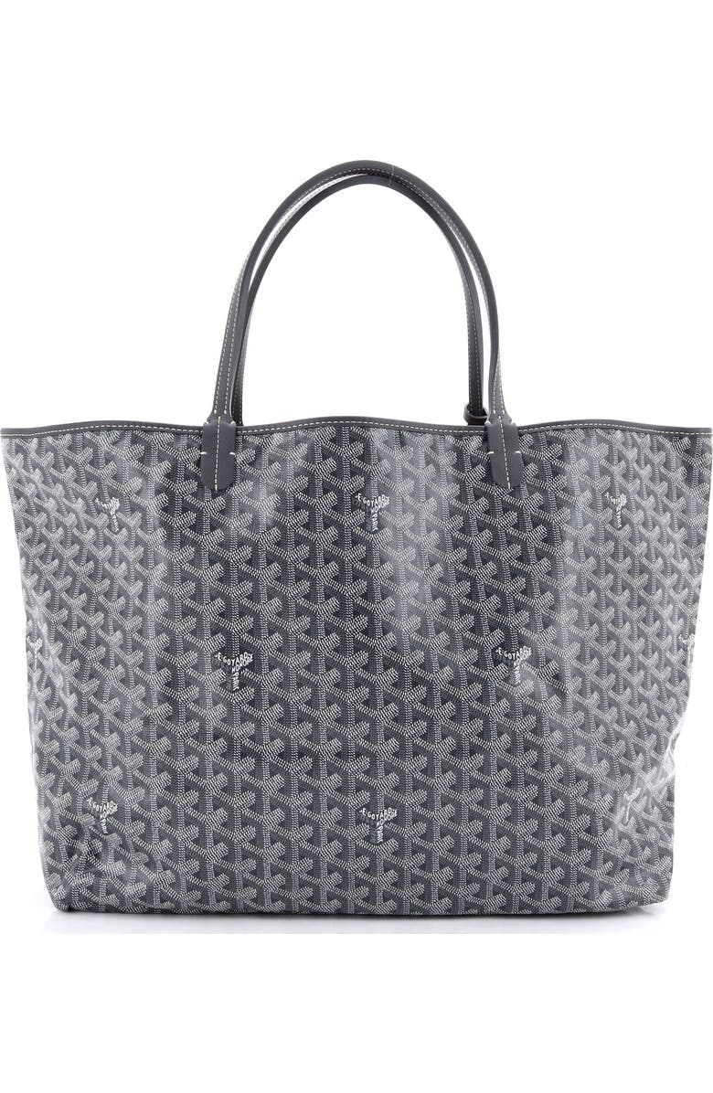 Pre-Owned Goyard Saint Louis Tote Coated Canvas GM, Main, color, Gray