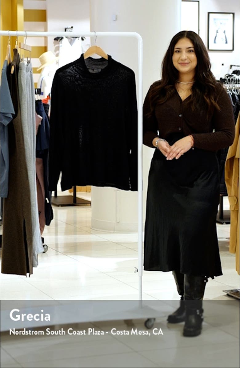 Mock Neck Merino Wool Sweater, sales video thumbnail