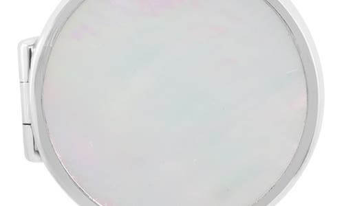 Effy Mother-of-pearl Locket Pendant Necklace In White