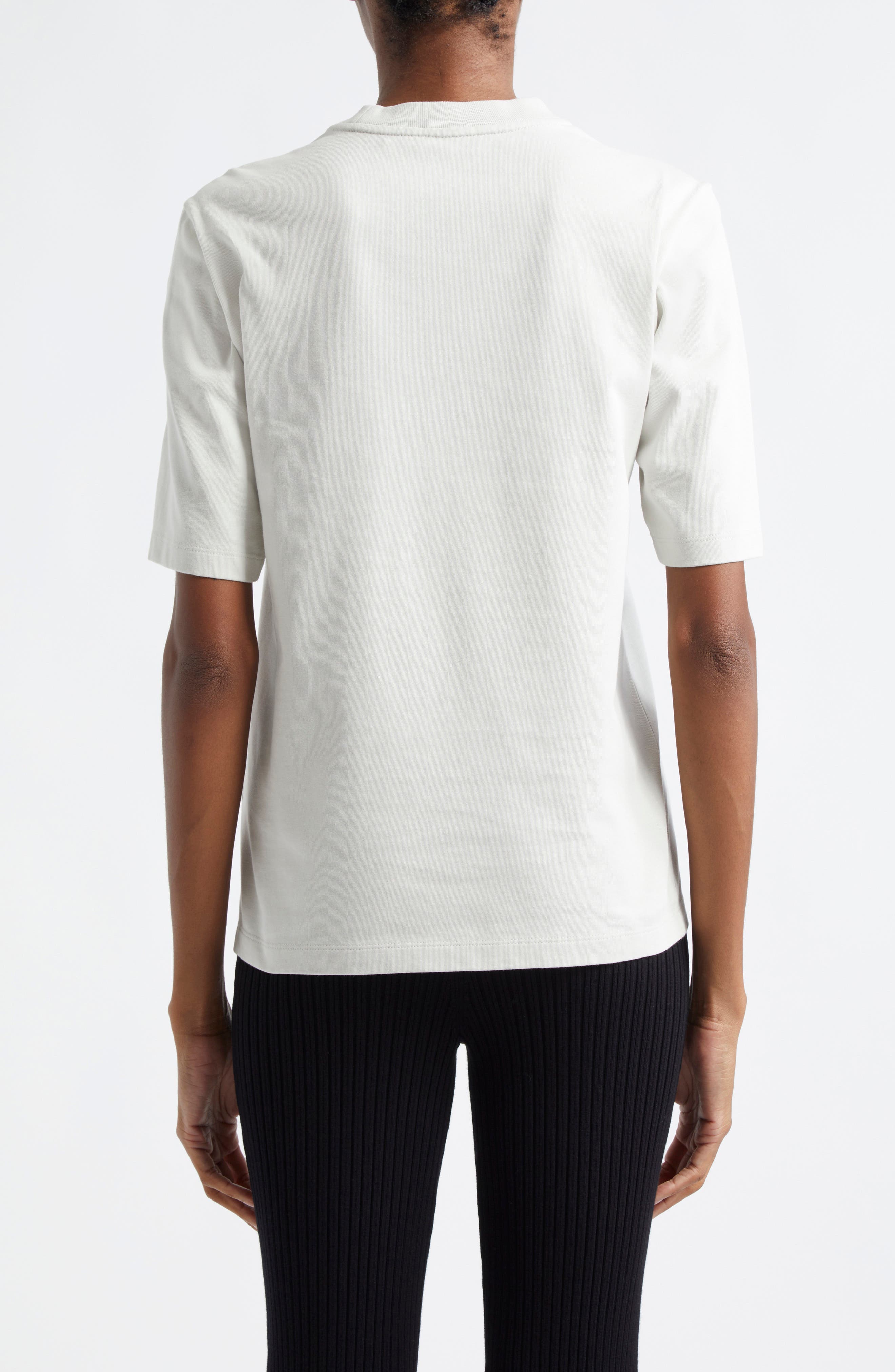 Logo Patch Cotton Graphic T-Shirt - image 2
