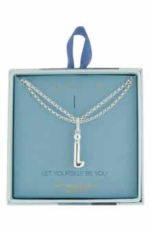Lowercase Initial Bubble Pendant Necklace