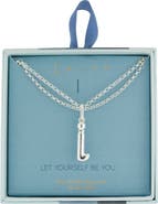 Leith Lowercase Initial Bubble Pendant Necklace