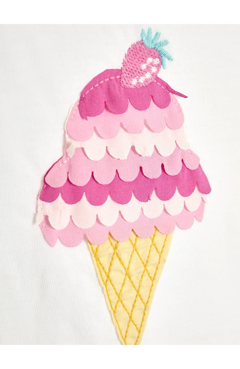 JOJO MAMAN BEBE Ice Cream Appliqué Frill Cotton Top & Skirt Set, Alternate, color, Blue