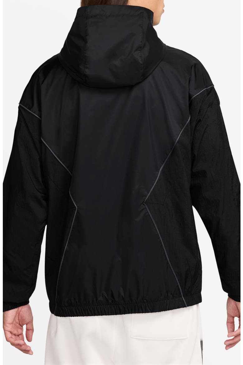 Essentials Draft Hooded Jacket, Alternate, color, 010 BLACK/ANTHRA