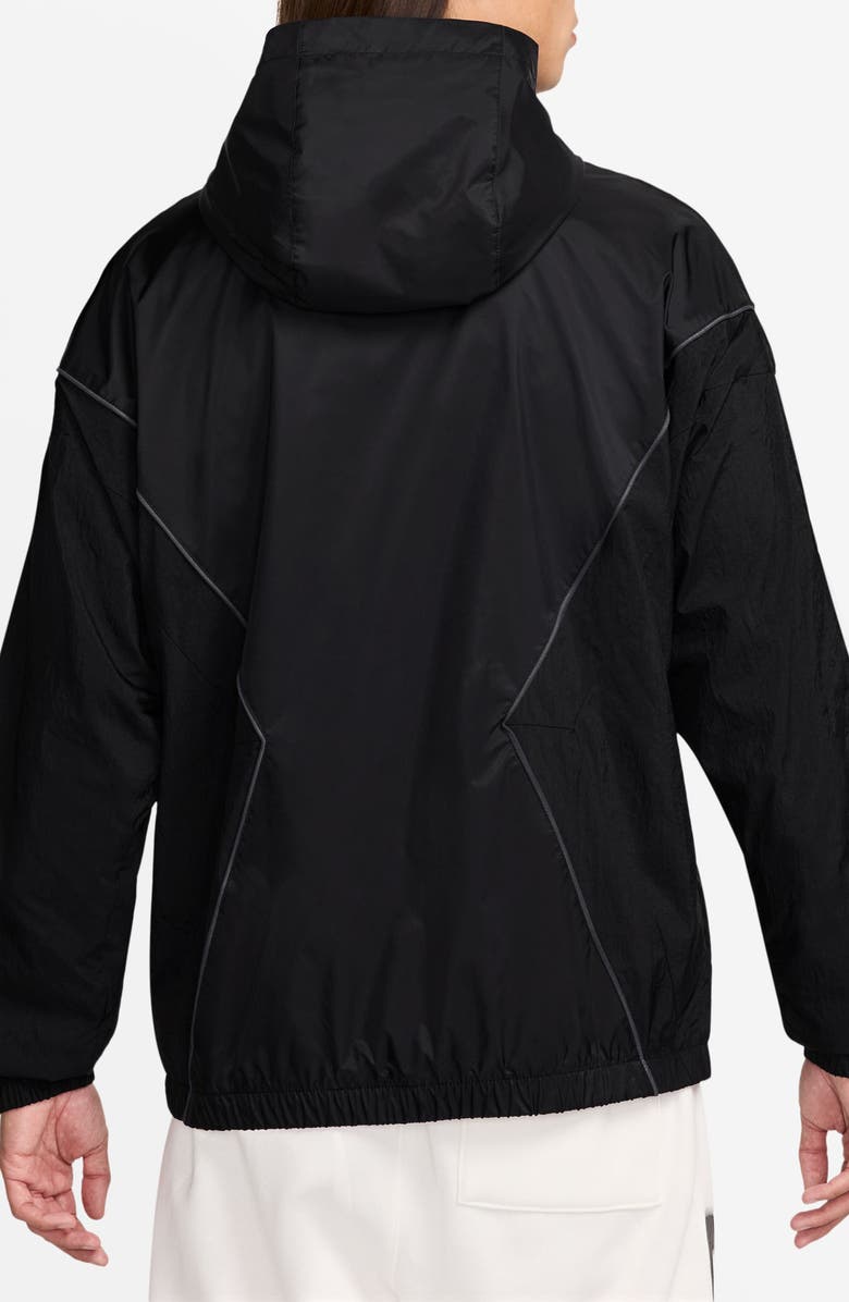 Jordan Essentials Draft Hooded Jacket, Alternate, color, Black/ Anthracite