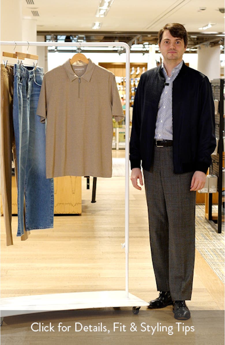 Finn Performance Rib Quarter Zip Polo, sales video thumbnail