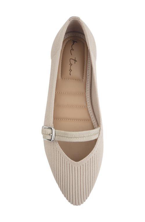 Me Too Glory Rib Knit Mary Jane Flat In Brown