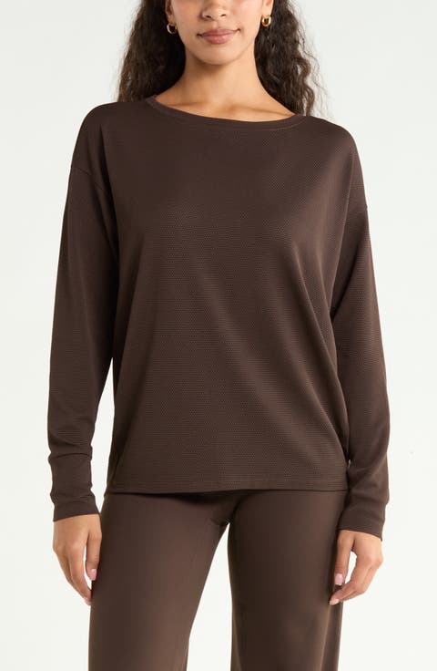 Textured Equilibrium Long Sleeve T-Shirt