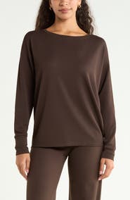 Zella Textured Equilibrium Long Sleeve T-Shirt