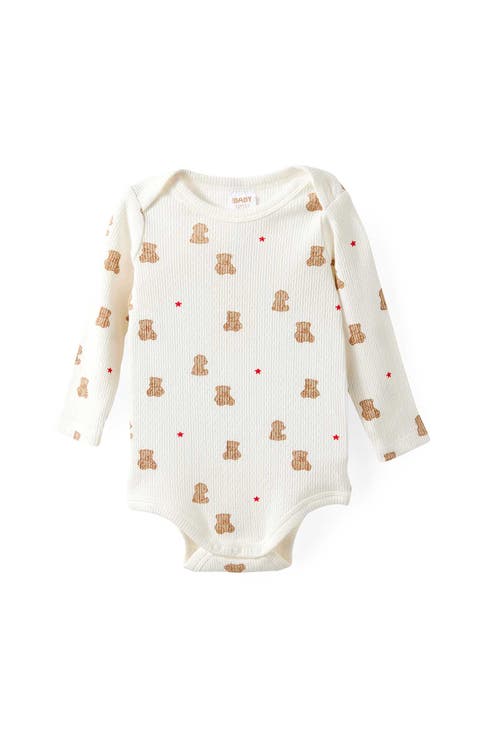 Organic Pointelle Long Sleeve Bubbysuit