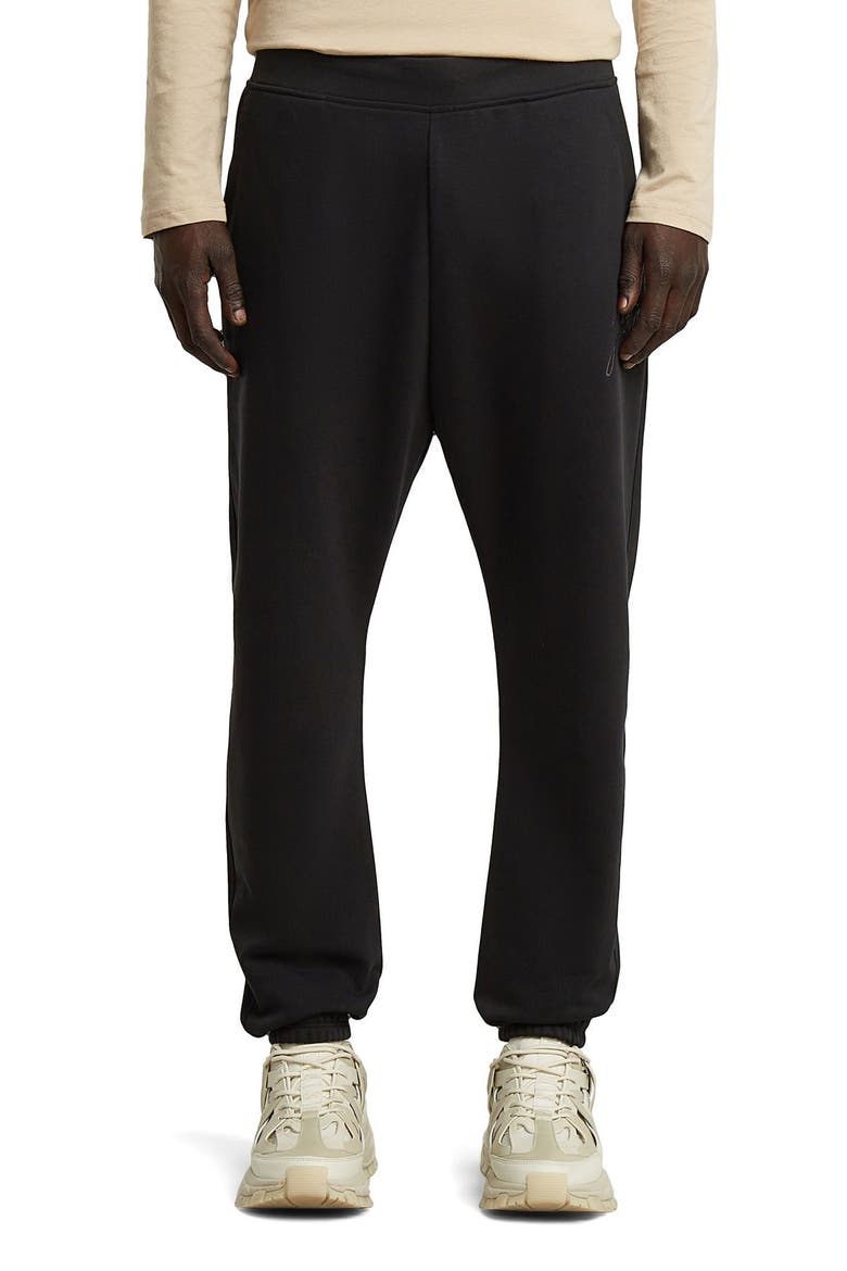Script Sweatpants, Main, color, DARK BLACK