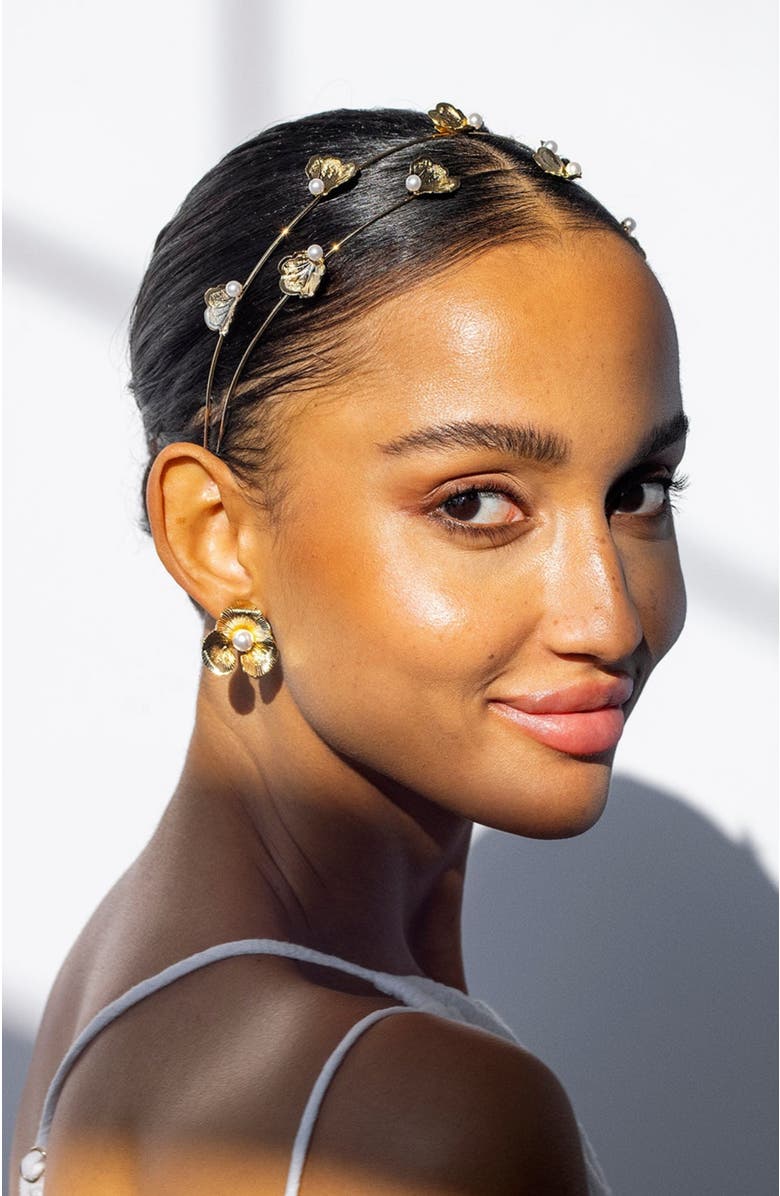 Epona Valley Double Venus Headband, Alternate, color, Gold