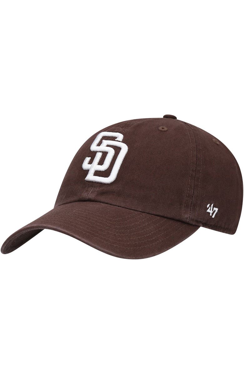'47 Men's '47 Brown San Diego Padres Heritage Clean Up Adjustable Hat, Main, color, Brown