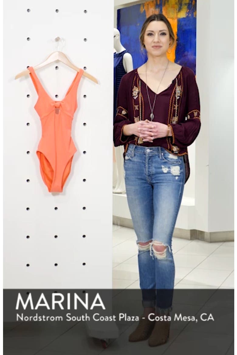 Velour Knot One-Piece Swimsuit video