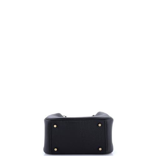 Pre-owned Hermes Hermes Lindy Bag Clemence Mini In Black