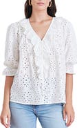 Paneros Clothing Chloe Cotton Ruffle Shirt