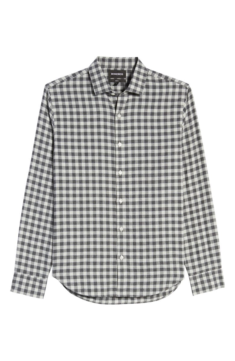 Bonobos Slim Fit Check Button-Up Flannel Shirt, Alternate, color, 