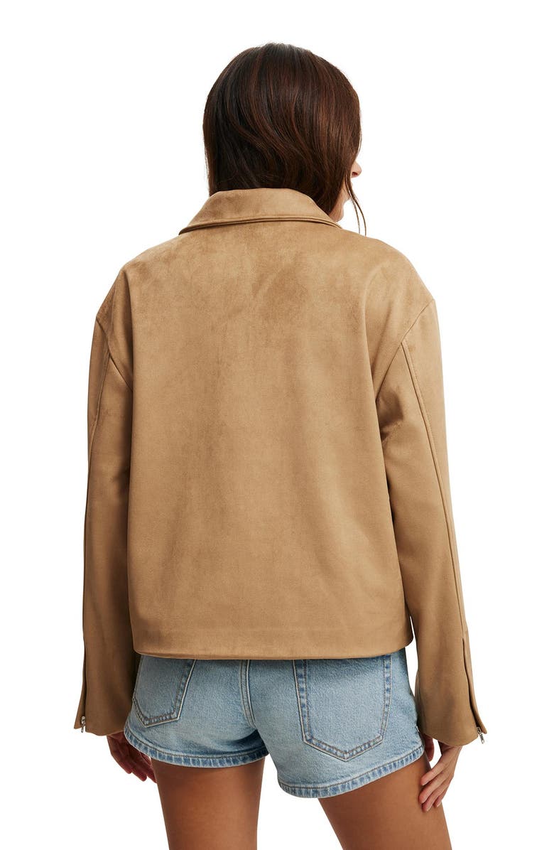 Cotton On Women's Drew Faux Suede Jacket, Alternate, color, 