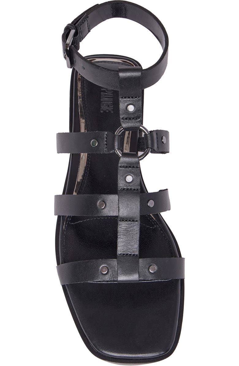 PAIGE Ryland Ankle Strap Sandal, Alternate, color, Black