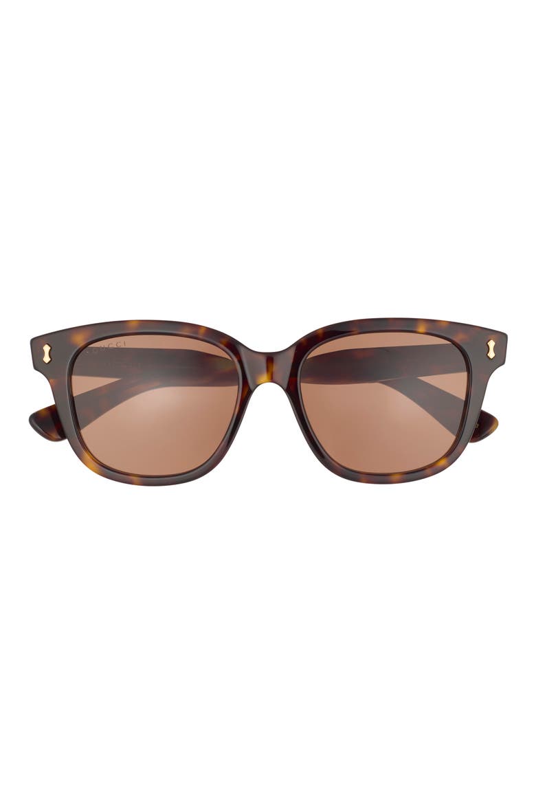 52mm Square Sunglasses, Main, color, HAVANA HAVANA BROWN