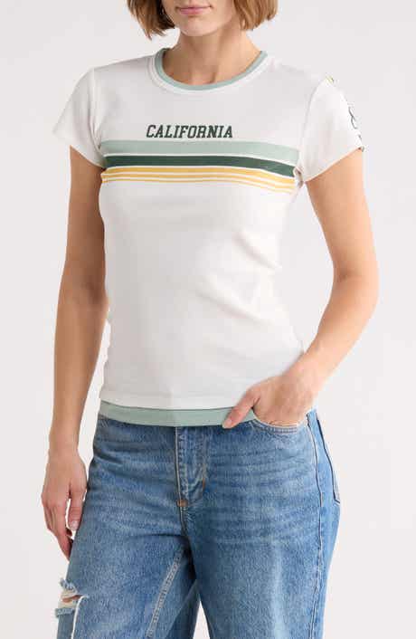 California Stripe Graphic Tee