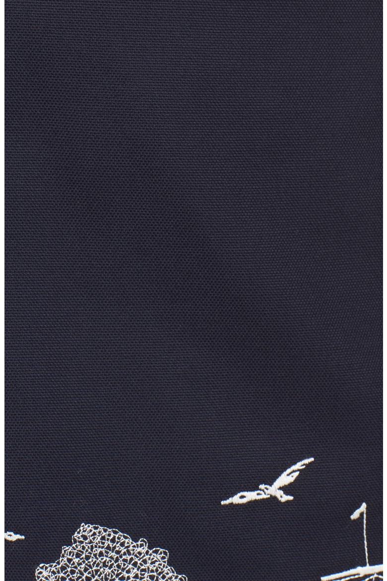 Tilda Embroidered Cotton Skirt, Alternate, color, NAVY