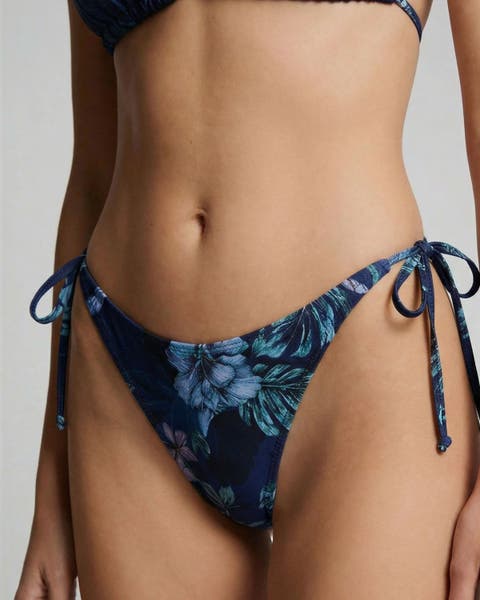 Exotic Floral Womens Bikini Bottom