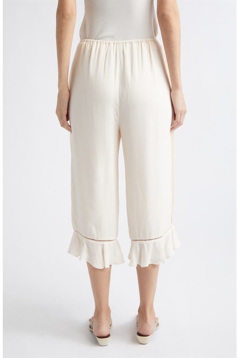 Jane Ruffle Hem Crop Pants, Alternate, color, PEACH SORBET