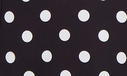 Eliza J Polka Dot Asymmetric Hem Cocktail Dress In Black White